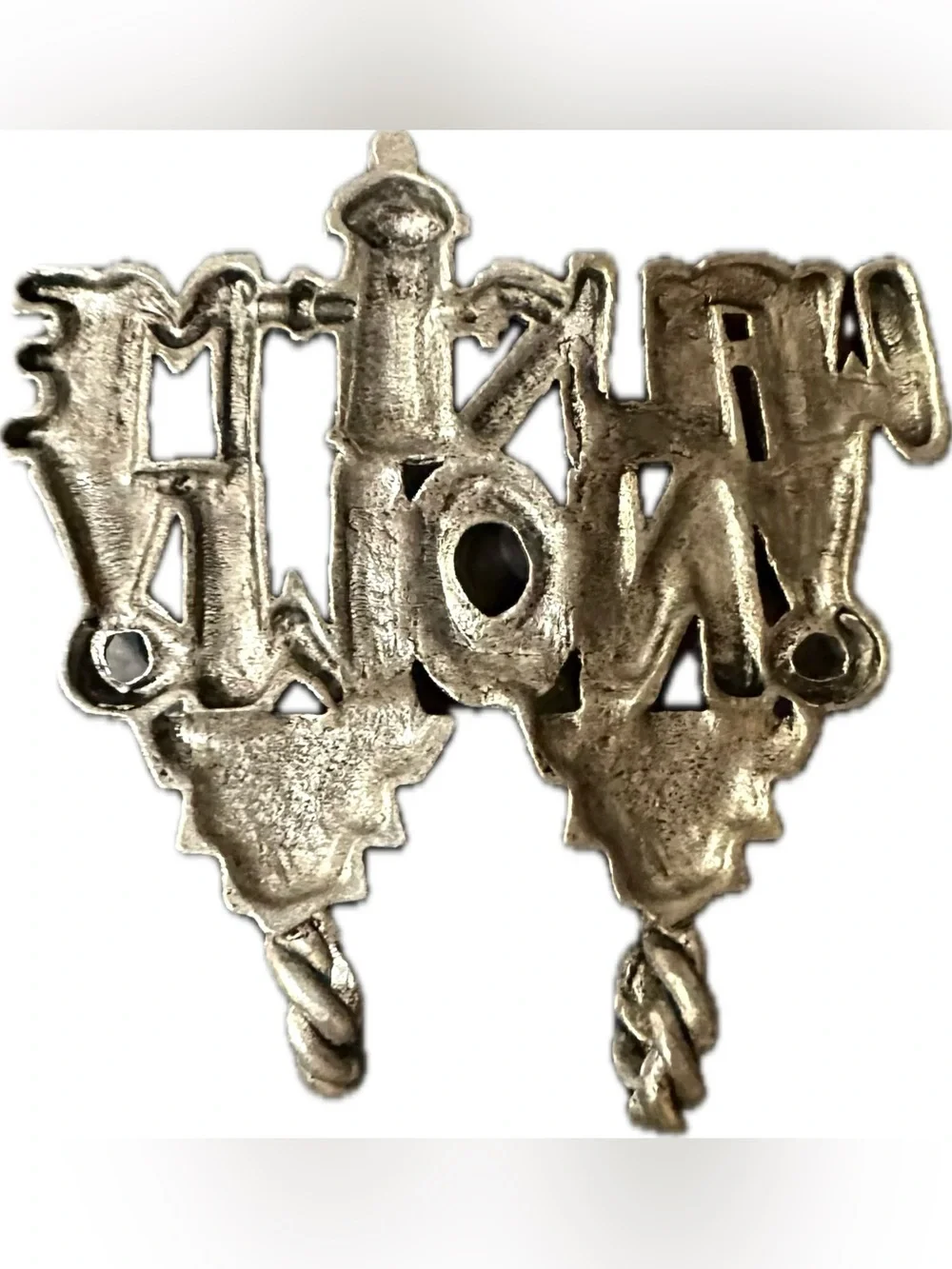Whimsical Most Loved Dog Walk Me Now Wall Hooks Plaque Pewter Silver Finish NEW